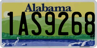 AL license plate 1AS9268