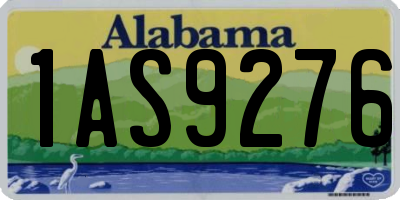 AL license plate 1AS9276