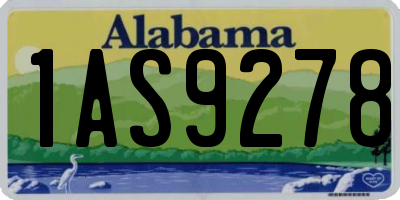 AL license plate 1AS9278