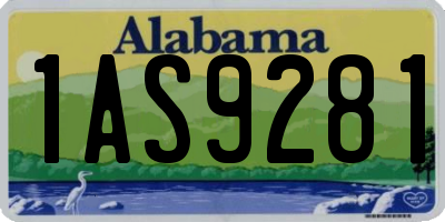 AL license plate 1AS9281