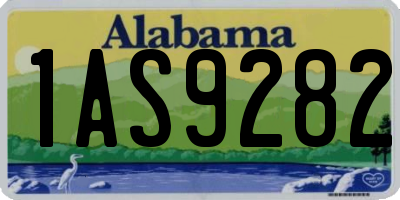 AL license plate 1AS9282