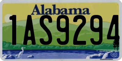 AL license plate 1AS9294