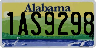 AL license plate 1AS9298