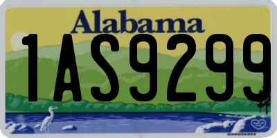 AL license plate 1AS9299