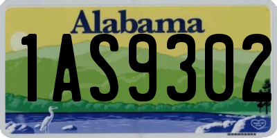 AL license plate 1AS9302
