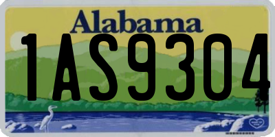 AL license plate 1AS9304