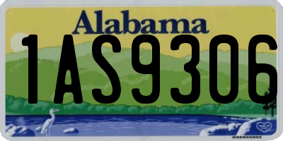 AL license plate 1AS9306