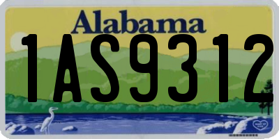 AL license plate 1AS9312
