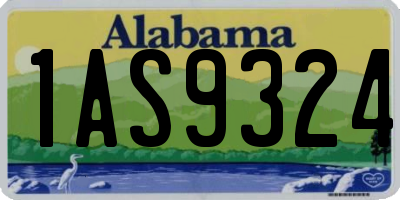 AL license plate 1AS9324