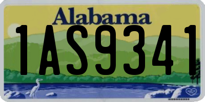 AL license plate 1AS9341