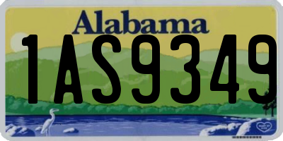 AL license plate 1AS9349