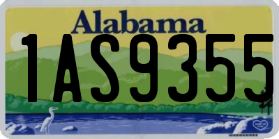 AL license plate 1AS9355