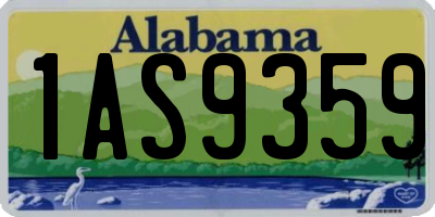 AL license plate 1AS9359