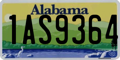 AL license plate 1AS9364