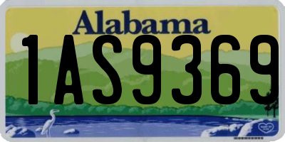 AL license plate 1AS9369