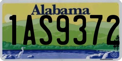 AL license plate 1AS9372