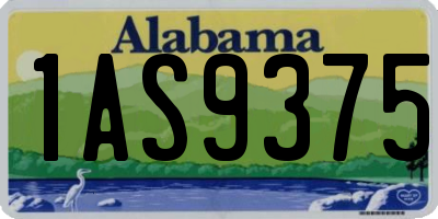 AL license plate 1AS9375