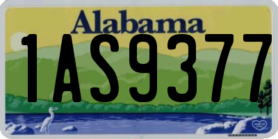 AL license plate 1AS9377