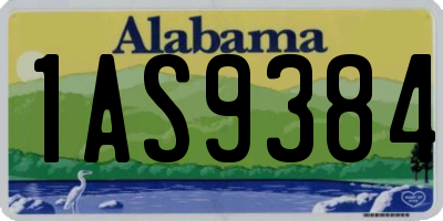 AL license plate 1AS9384