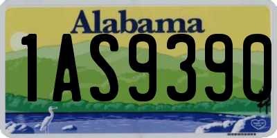 AL license plate 1AS9390
