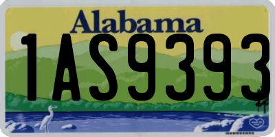 AL license plate 1AS9393