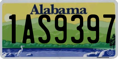 AL license plate 1AS9397