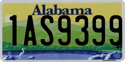 AL license plate 1AS9399