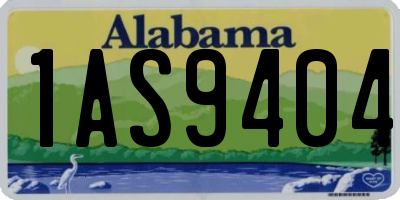 AL license plate 1AS9404