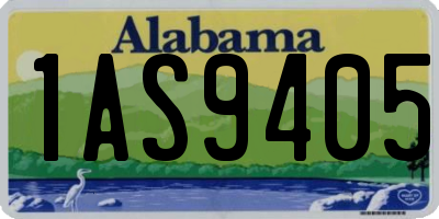 AL license plate 1AS9405