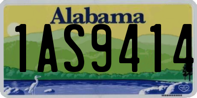 AL license plate 1AS9414