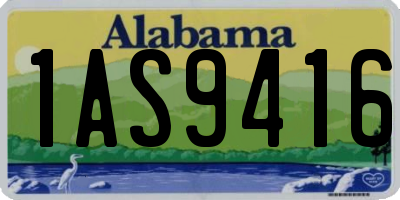 AL license plate 1AS9416