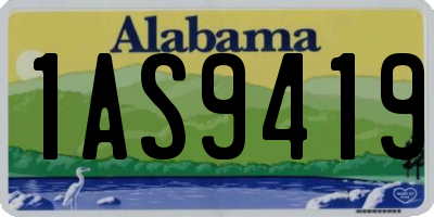 AL license plate 1AS9419