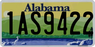AL license plate 1AS9422