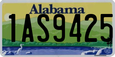 AL license plate 1AS9425