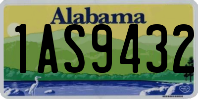 AL license plate 1AS9432