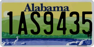 AL license plate 1AS9435
