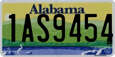 AL license plate 1AS9454