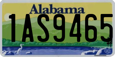 AL license plate 1AS9465