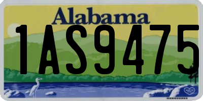 AL license plate 1AS9475