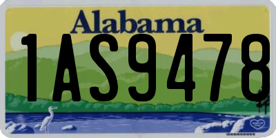 AL license plate 1AS9478