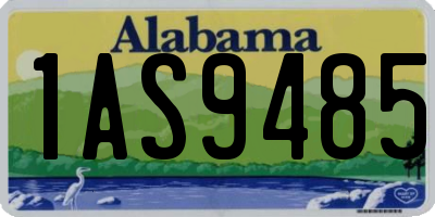 AL license plate 1AS9485