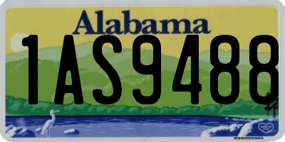 AL license plate 1AS9488