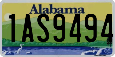 AL license plate 1AS9494