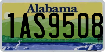 AL license plate 1AS9508