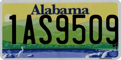 AL license plate 1AS9509