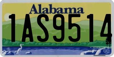 AL license plate 1AS9514