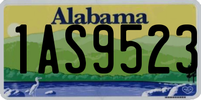 AL license plate 1AS9523