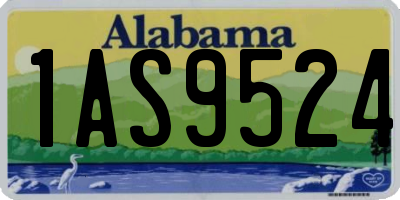 AL license plate 1AS9524