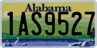 AL license plate 1AS9527