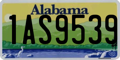 AL license plate 1AS9539